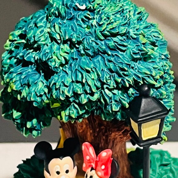 Mickey & Minnie Park Bench Figurine with Pluto – Disney Parks Resin Statue - Picture 8 of 9